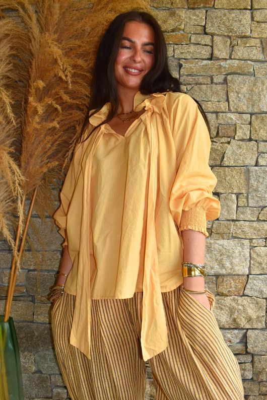Larc Poet Blouse Tuscan Sun